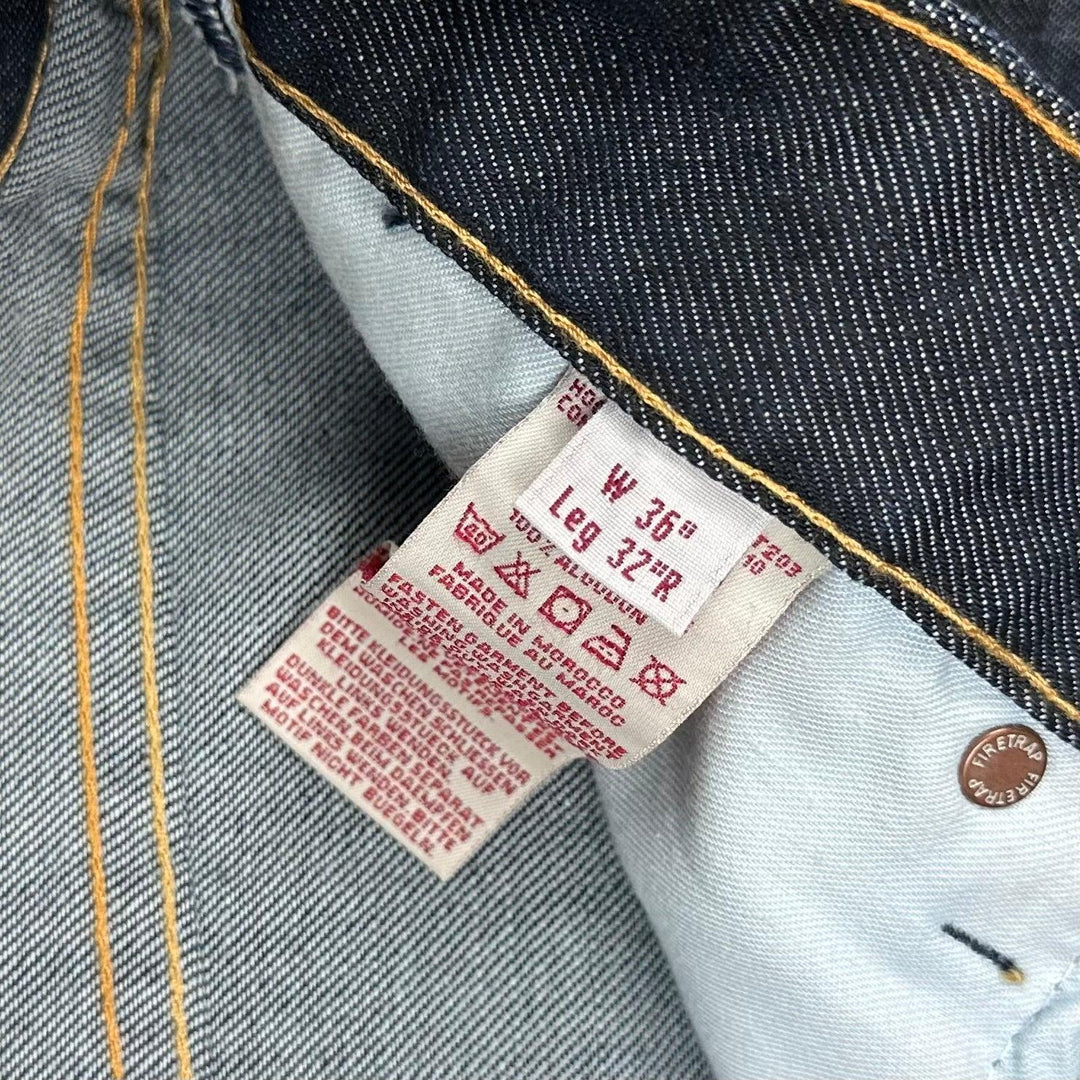 Firetrap Black Seal 'Hooper Comfort' Mens Relaxed Jeans - Size 36