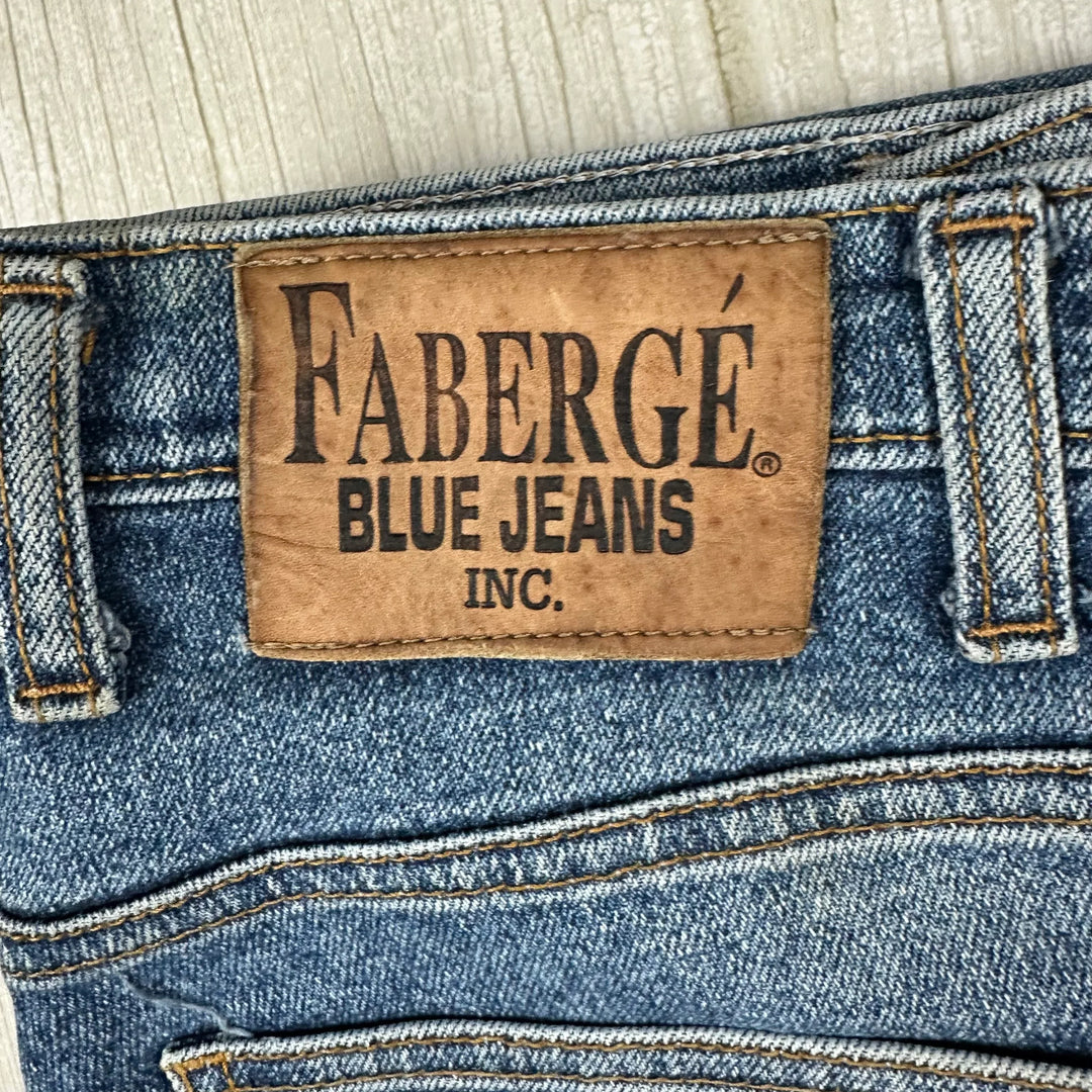 Faberge 1980's Straight Slim Fit Mens Jeans- Suit Size 28-30"