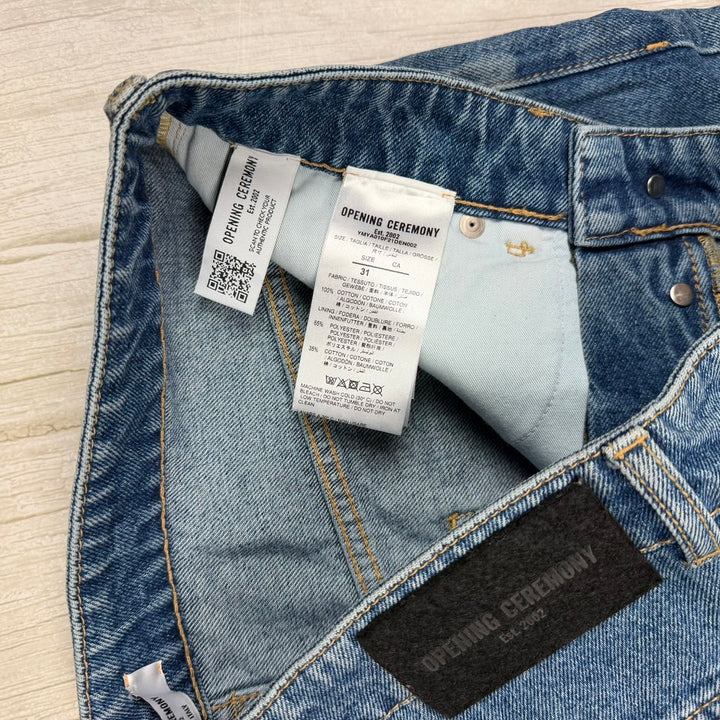 Opening Ceremony Italian Mens Relaxed Denim Logo Jeans -Size 31