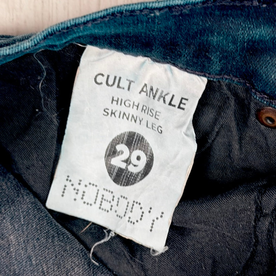 NOBODY Cult Skinny Ankle High Rise Jeans- Size 29