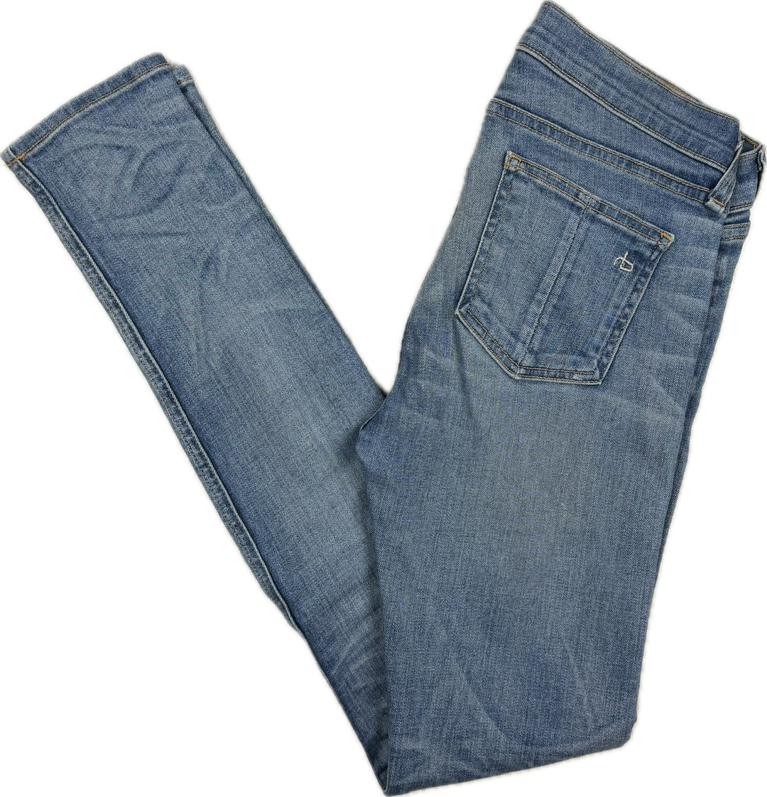 Rag & Bone 'Skinny' Chesham Low Skinny Jeans- Size 26