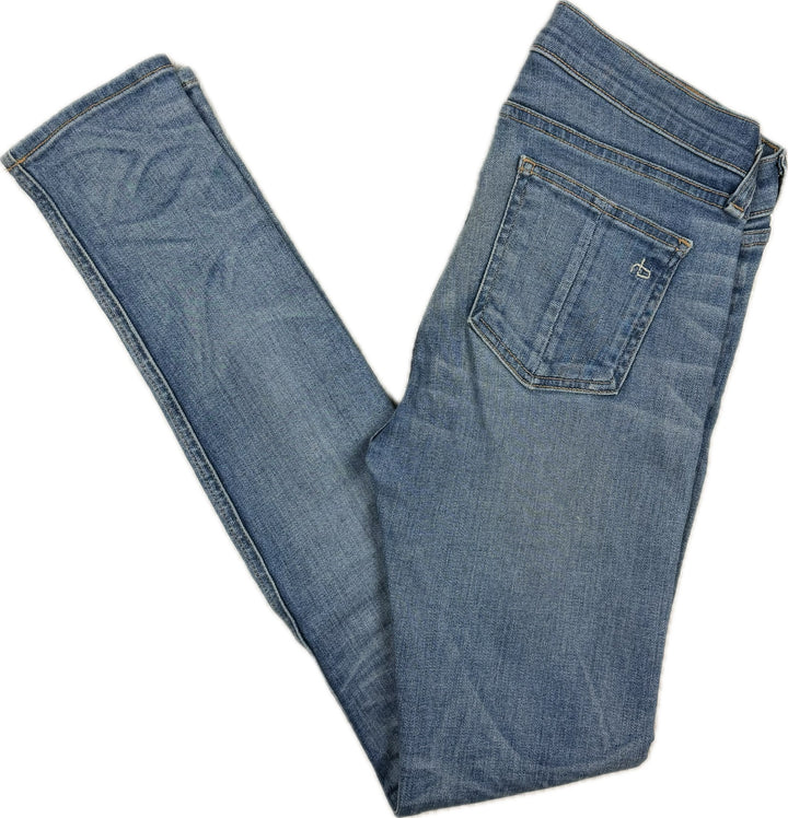 Rag & Bone 'Skinny' Chesham Low Skinny Jeans- Size 26
