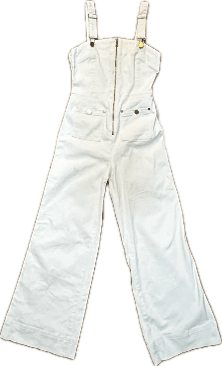 Alice McCall 'Quincy' Ivory Overalls -Size 8