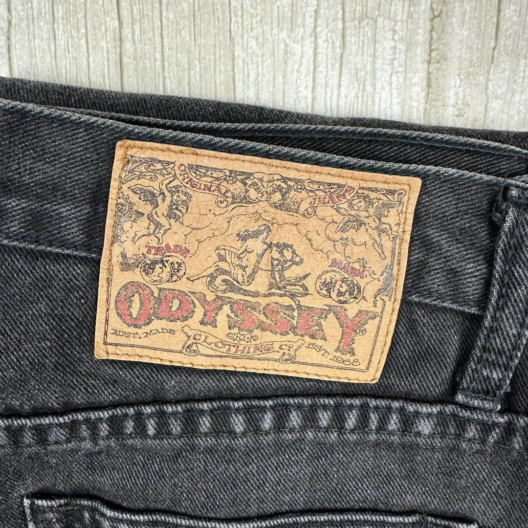 80's Vintage ODYSSEY Australian Made Tapered Jeans-Suit Size 8/9