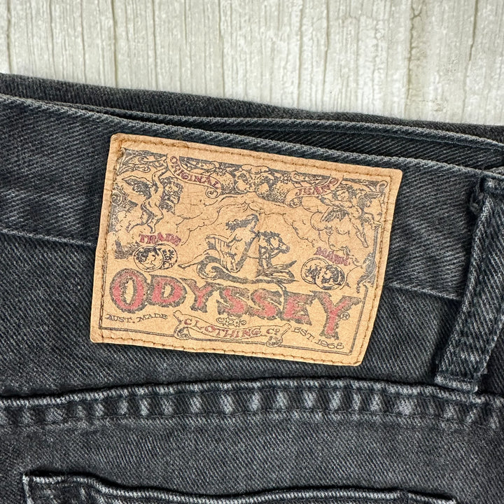 80's Vintage ODYSSEY Australian Made Tapered Jeans-Suit Size 8/9