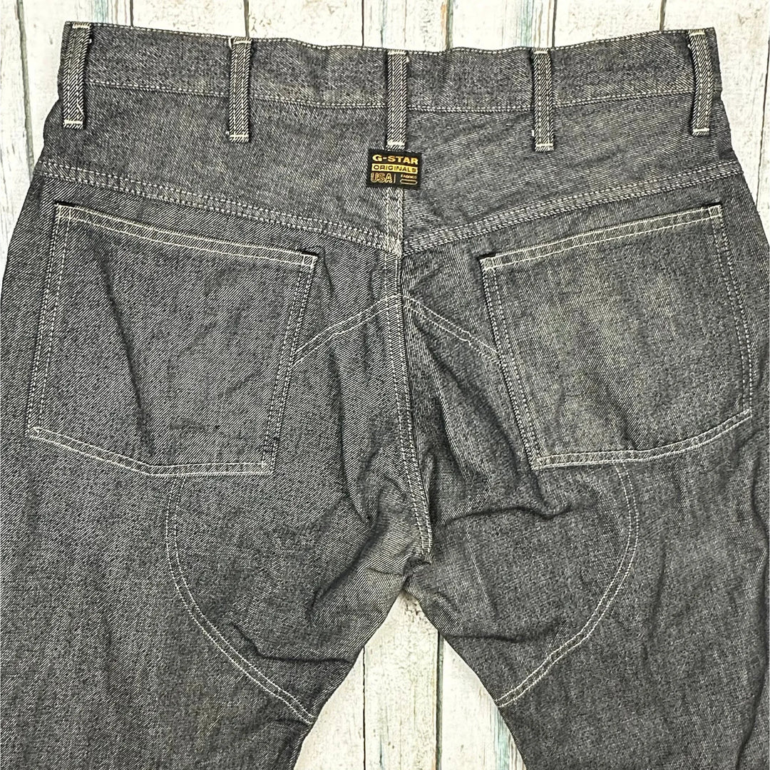 G Star RAW 'Shortcut Elwood ' Black Tapered Jeans -Size 34/32 - Jean Pool