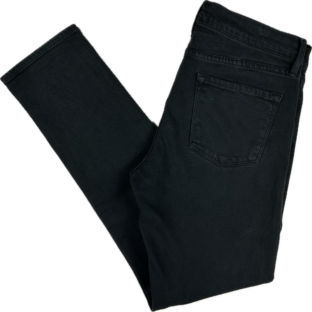 Frame Denim 'Le Garcon' Noir Boyfriend Jeans- Size 27