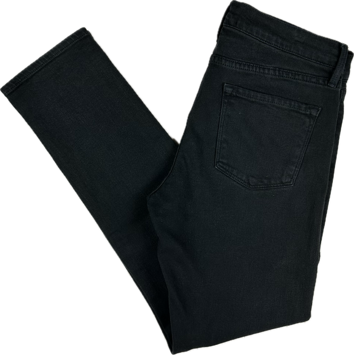 Frame Denim 'Le Garcon' Noir Boyfriend Jeans- Size 27