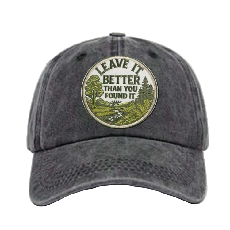 Leave it better than you found it-  Embroidered Iron On Patch