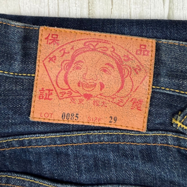 Evisu Japan Ladies Logo Pocket Lo Rise Bootflare Jeans - Size 29