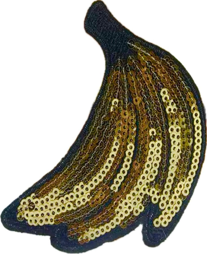 Banana - Sequin & Embroidered Patch - Jean Pool