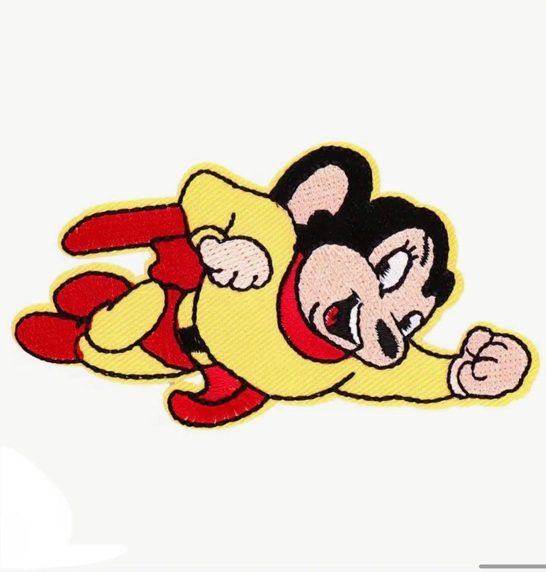 Mighty Mouse- Embroidered Patch - Jean Pool