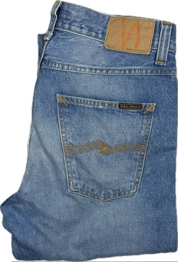 Nudie Jeans Co. 'Steady Eddie II' All Day Blues Wash Jeans - Size 30/34