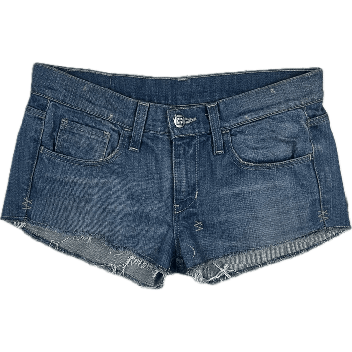 Ksubi Australian Made 'Scooter Stretch' Denim Shorts - Size 26 - Jean Pool