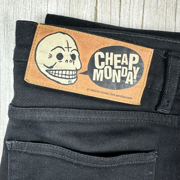 Cheap Monday 'Tight 5643 Od Black' Jeans - Size 33 - Jean Pool