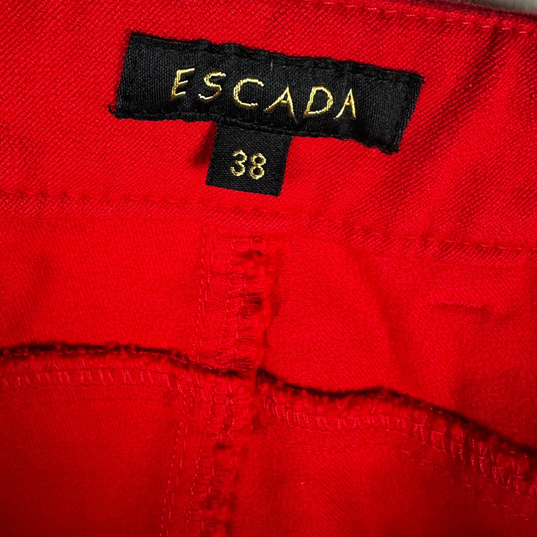 Escada Ladies Red Ankle Jeans - Size 38 Euro or 10 AU - Jean Pool