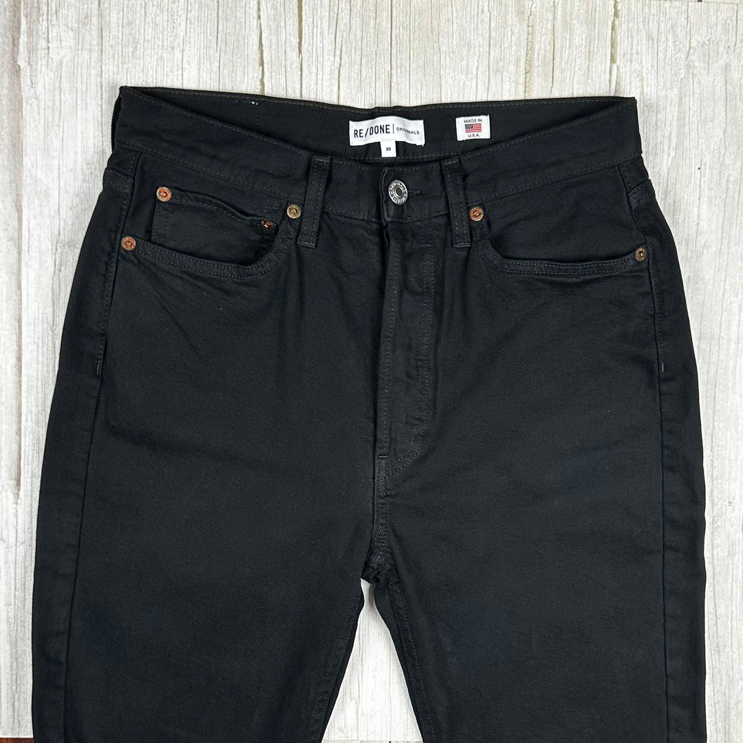 RE/DONE High Rise Ankle Black Jeans -Size 30 - Jean Pool