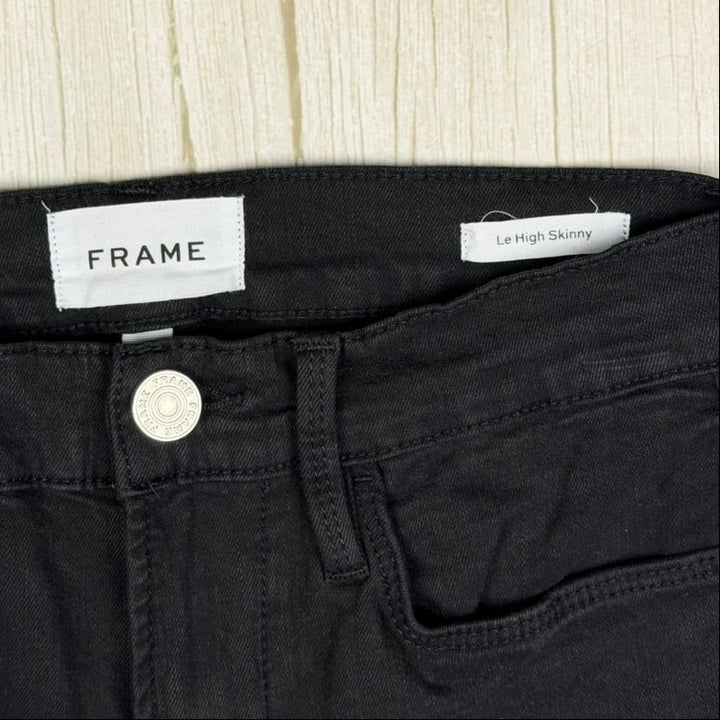 Frame Denim 'Le High Skinny' Black Stretch Jeans -Size 25 or 7 AU