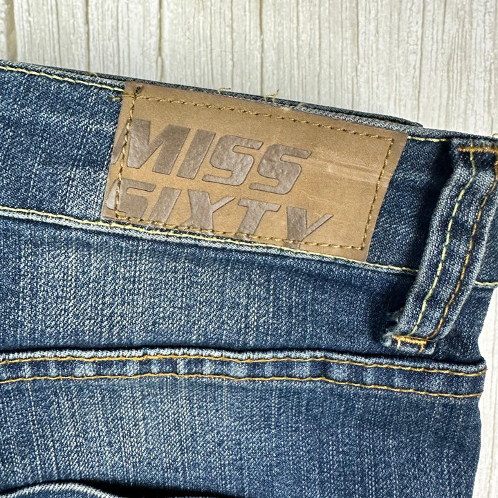 NWT - Miss Sixty 'Radio' Low Rise Slim Straight Jeans -Size 28 - Jean Pool