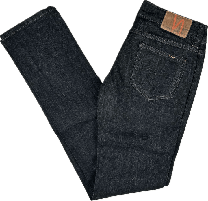 Nudie Jeans Co.'Slim Jim' Dry Japan Black Wash Jeans - Size 27/32 - Jean Pool