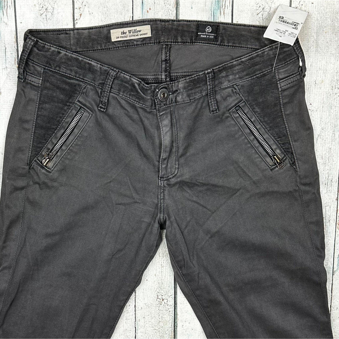 NEW - Adriano Goldschmied 'the Willow' Extreme Skinny Jeans- Size 28R - Jean Pool