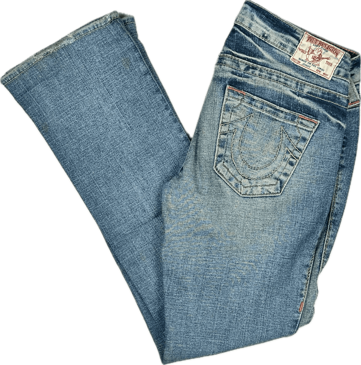 True Religion 'Johnny' Low Rise Straight Leg Jeans- Size 27 - Jean Pool