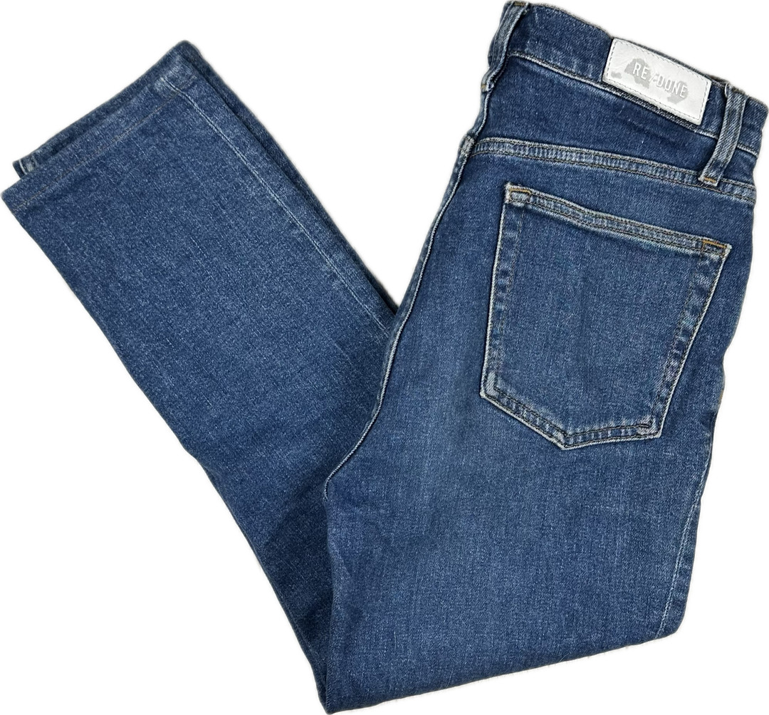 RE/DONE 90's High Rise Ankle Crop Jeans -Size 29