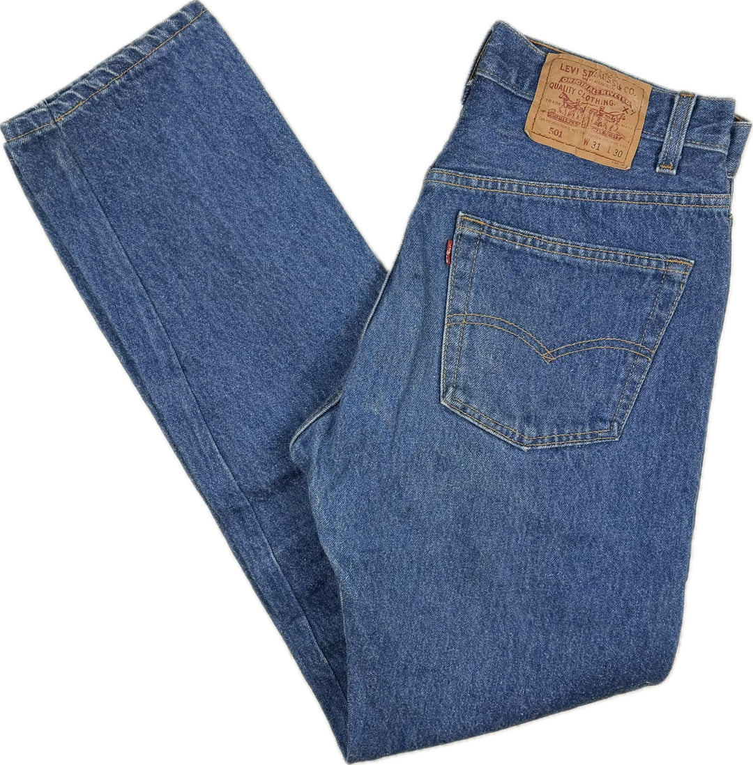 Vintage 90's USA Made Levi 501 Classic Jeans -Suit Size 28-30"