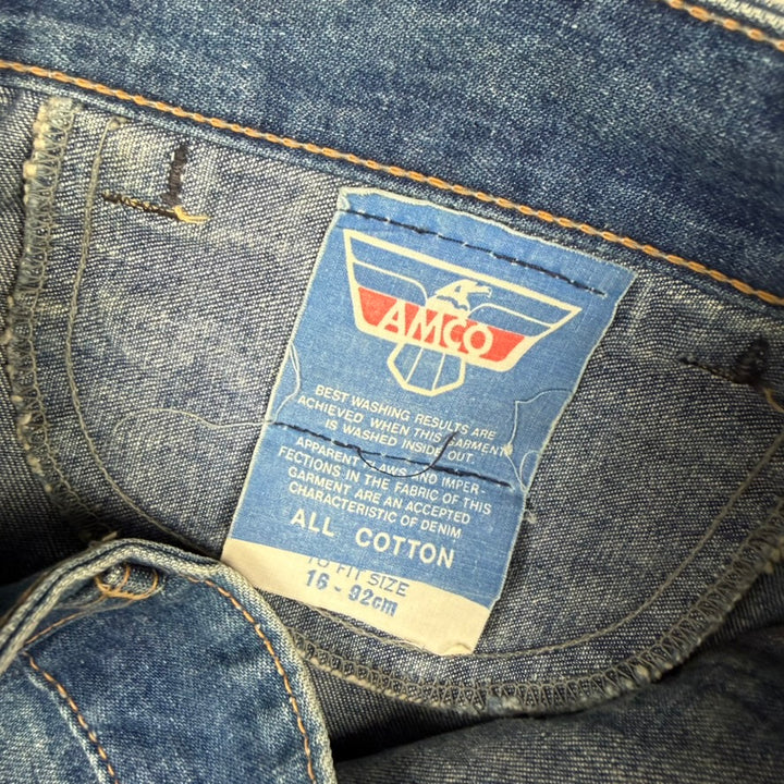 AMCO 1970s Peaches Vintage Rare Australian Made Ladies Jeans- Suit Size 10/12
