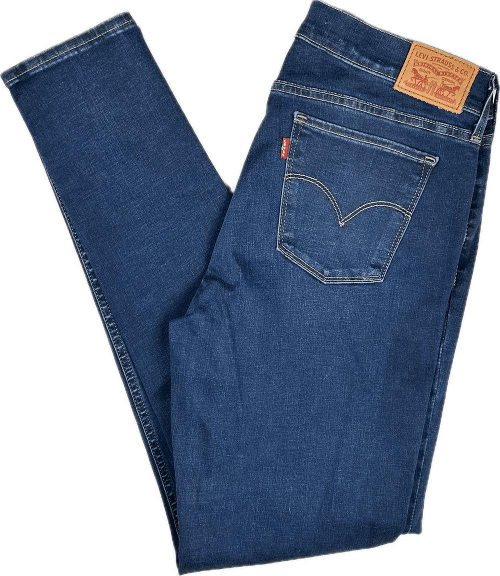 Levis 710 Super Skinny Mid Rise Denim Jeans - Size 31 - Jean Pool