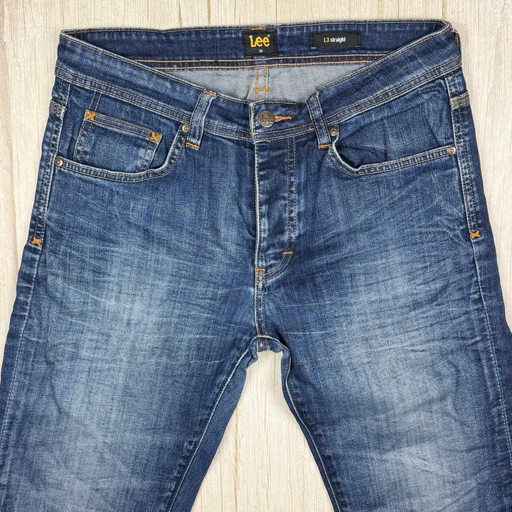Lee 'L3 Straight' Low Rise Straight Men's Jeans - Size 30