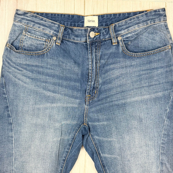 Morrison Panelled Leg Boyfriend Crop Jeans -Size 31