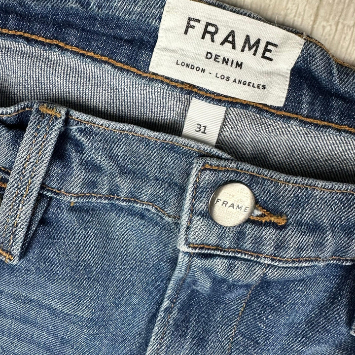 Frame Denim 'Le High Straight' Anstee Studded Jeans -Size 31