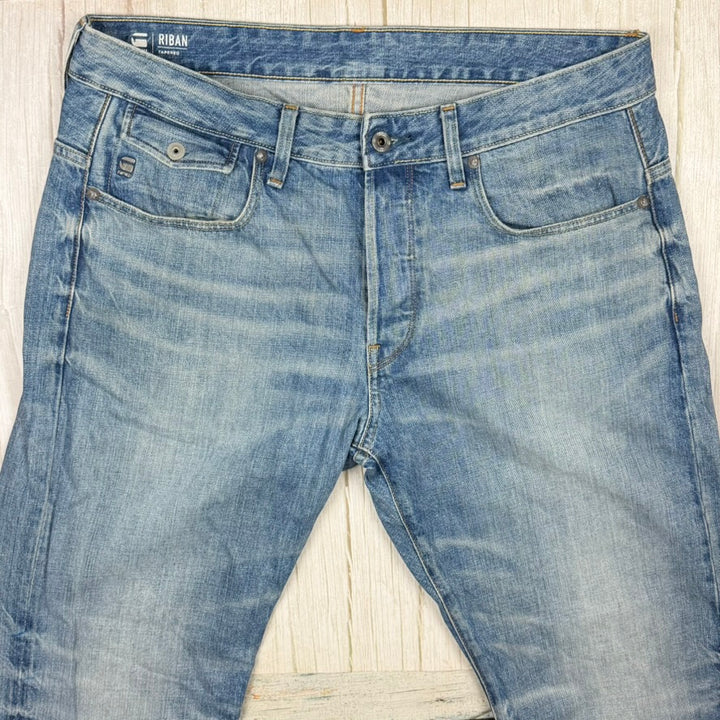 G Star Raw 'Riban' Tapered Mens Jeans -Size 34/32
