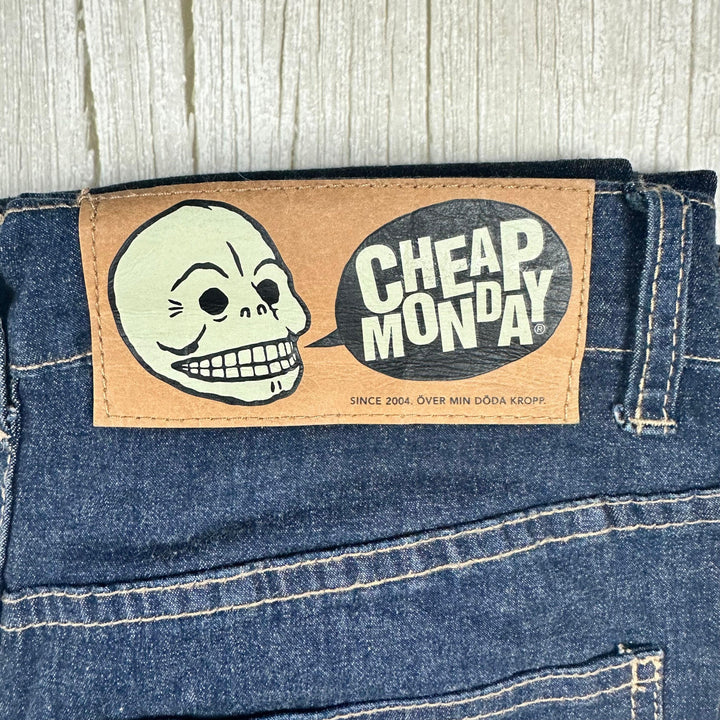 Cheap Monday 'Tight Very Stretch One Wash' Skinny Jeans - Size 32/34 - Jean Pool