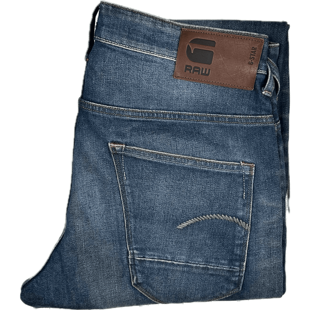 G Star Mens Japanese Selvedge 3D Relaxed Tapered Jeans -Size 32/32 - Jean Pool