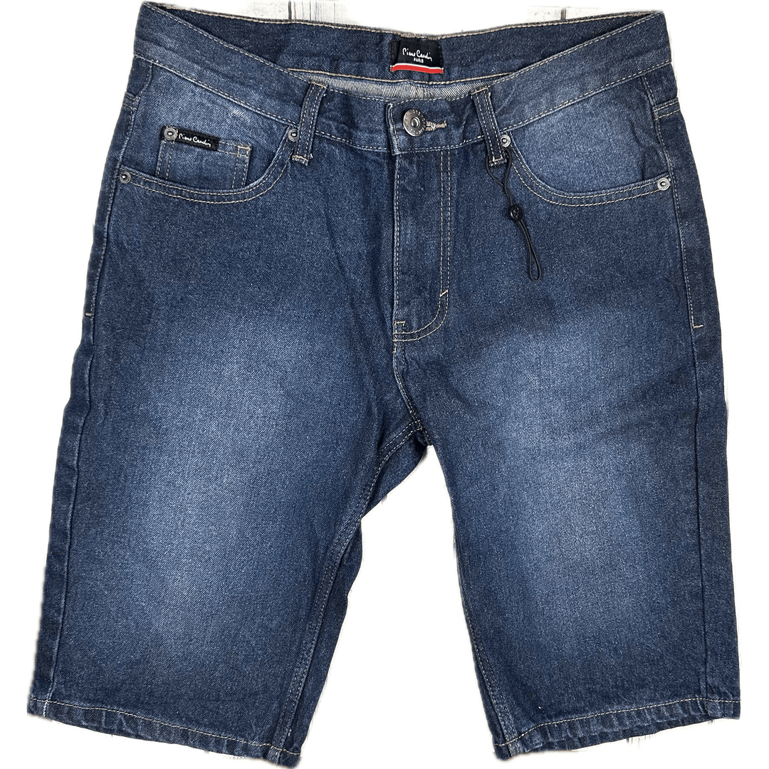 NEW- Pierre Cardin Paris Mens Denim Shorts -Size 32 - Jean Pool