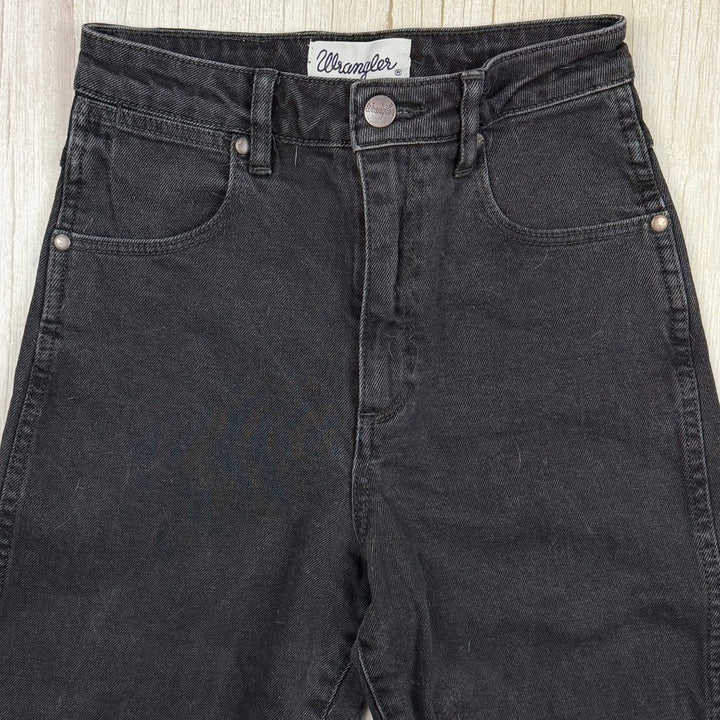 Wrangler 'Tyler' High Tapered Aged Black Jeans - Size 6