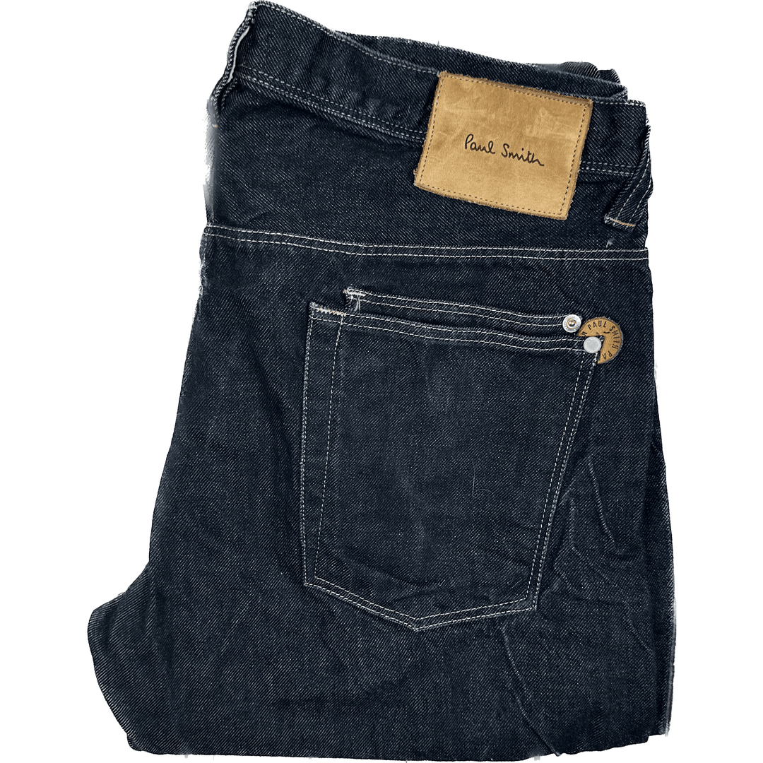 Paul Smith Jeans Straight Leg Dark Denim Jeans - Size 34R - Jean Pool