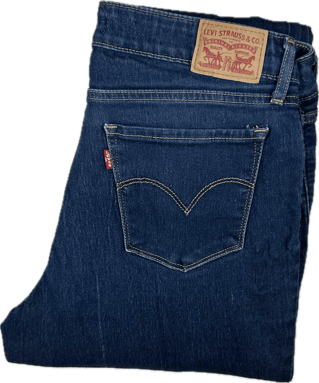 Levis 711 Blue Mid Rise Skinny Jeans -Size 30