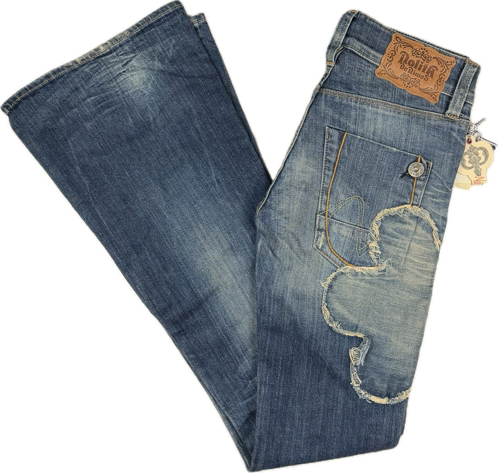 NWT Nolita - Stunning 'Hippie Flare' Low Rise Jeans  -Size 27