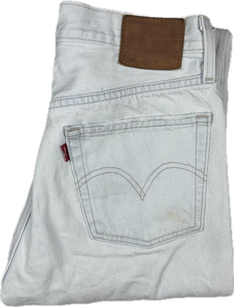 Levis Premium 501s Classic Ladies Denim Ankle Jeans -Size 27/28