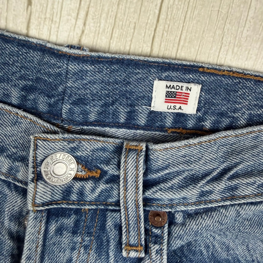 RE/DONE Relaxed Crop Denim Jeans -Size 24