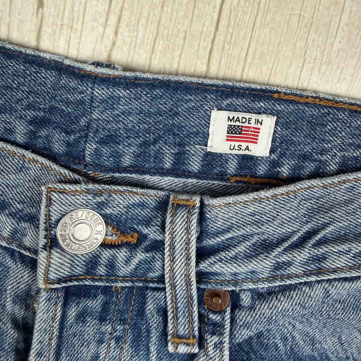 RE/DONE Relaxed Crop Denim Jeans -Size 24