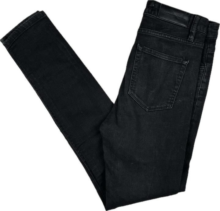 Victoria Beckham Jeans High Rise Skinny Black Jeans - Size 25"