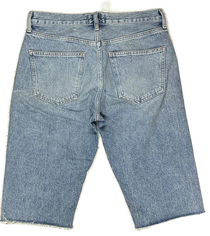 AGOLDE 'Carrie' Long Denim Shorts- Size 27