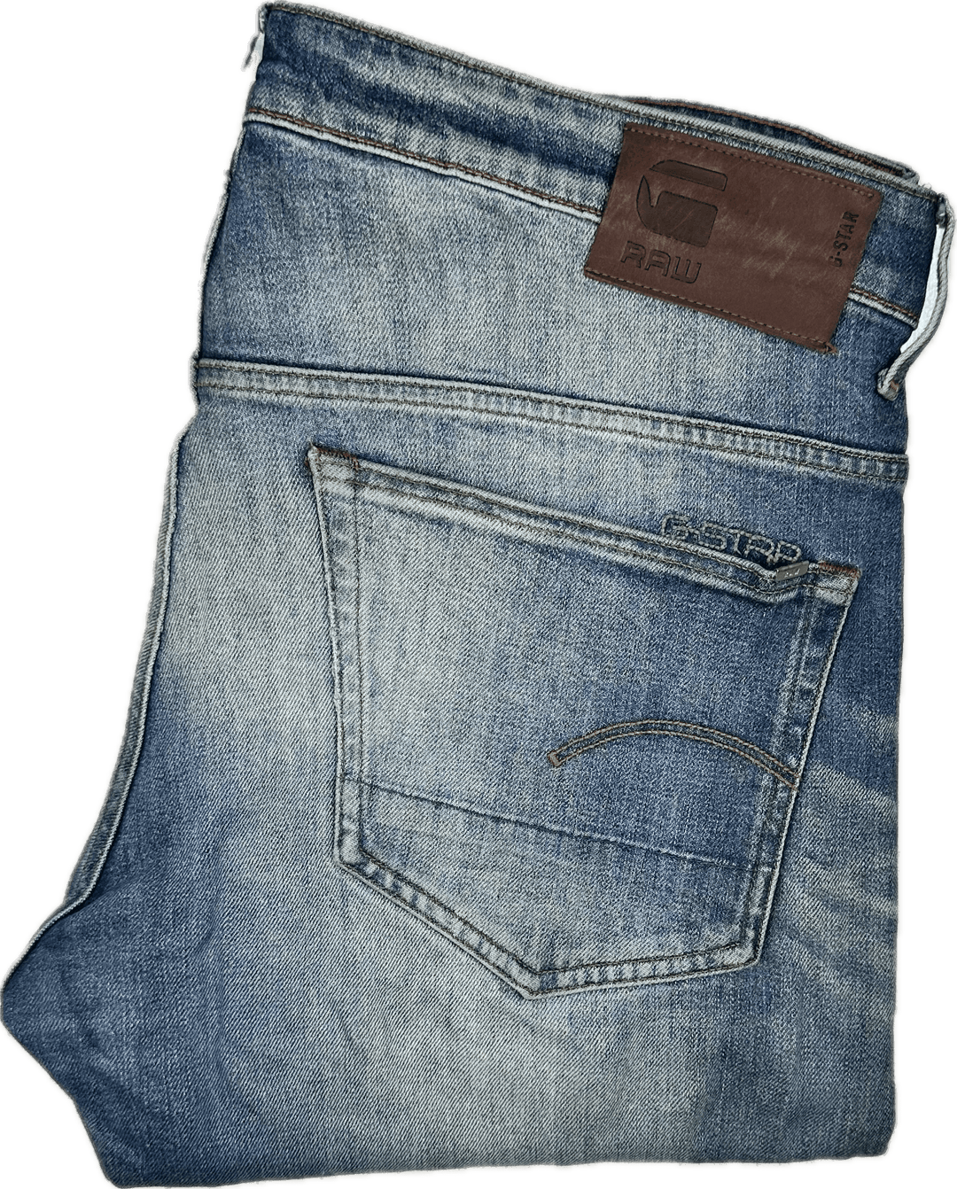 G Star '3301 Tapered' Stretch Mens Jeans -Size 36/32 - Jean Pool