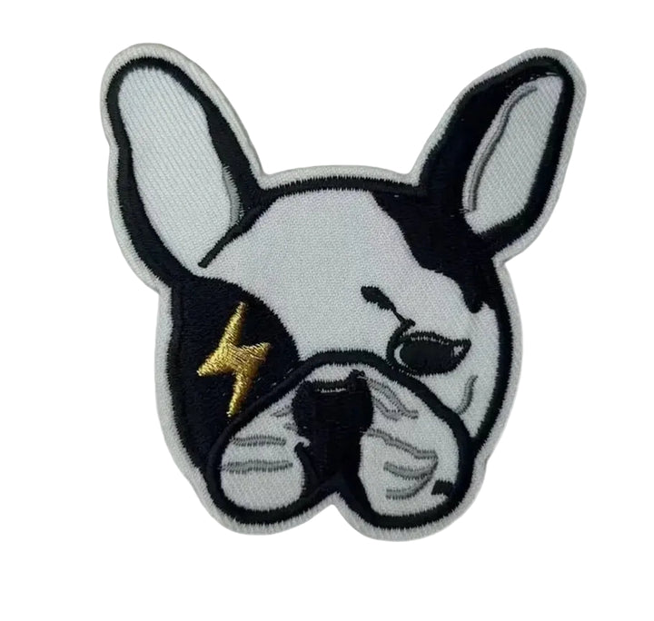 Ziggy Frenchie-  Embroidered Iron On Patch
