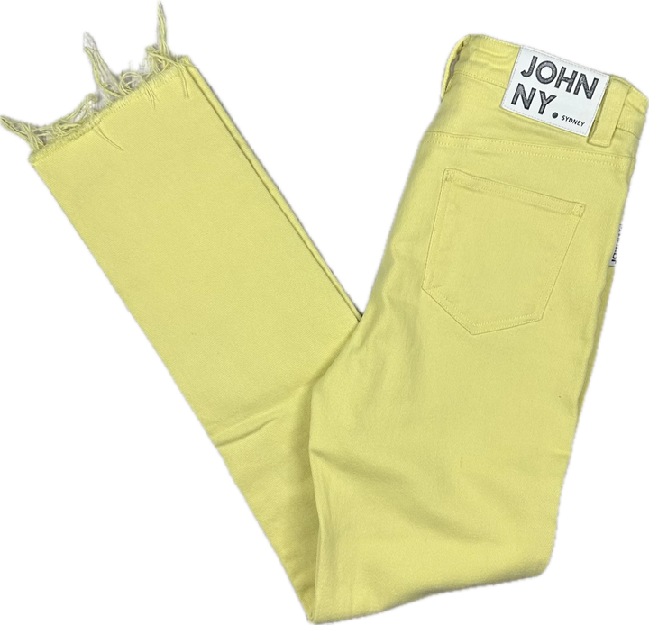 Johnny Jeans Yellow Slim Straight Jeans  - Size 27