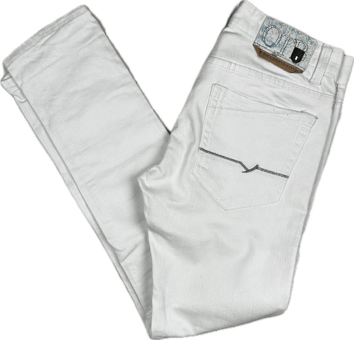 Diesel 'Kurren' Denim Straight Leg White Jeans -Size 30/32